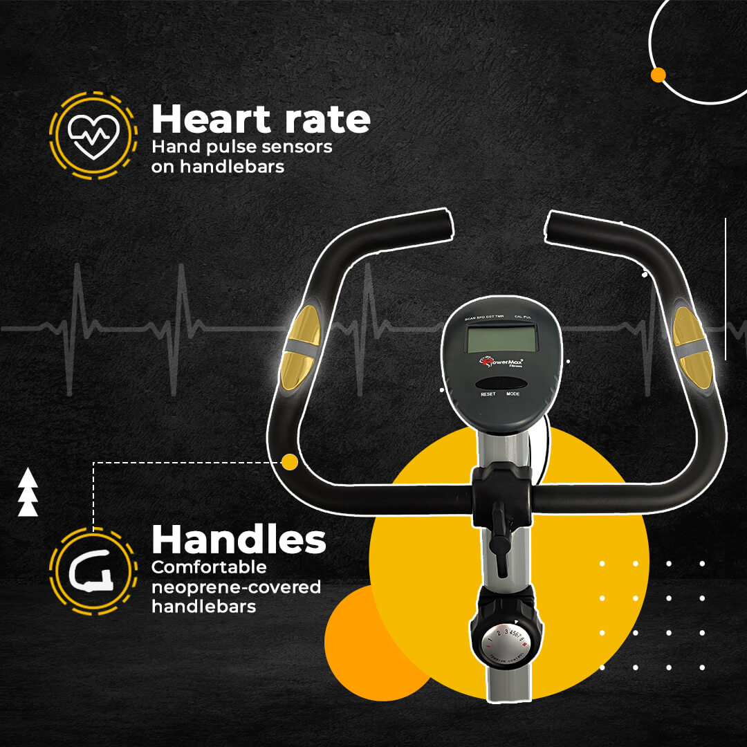 BU-515 Magnetic Upright Bike with LCD Display