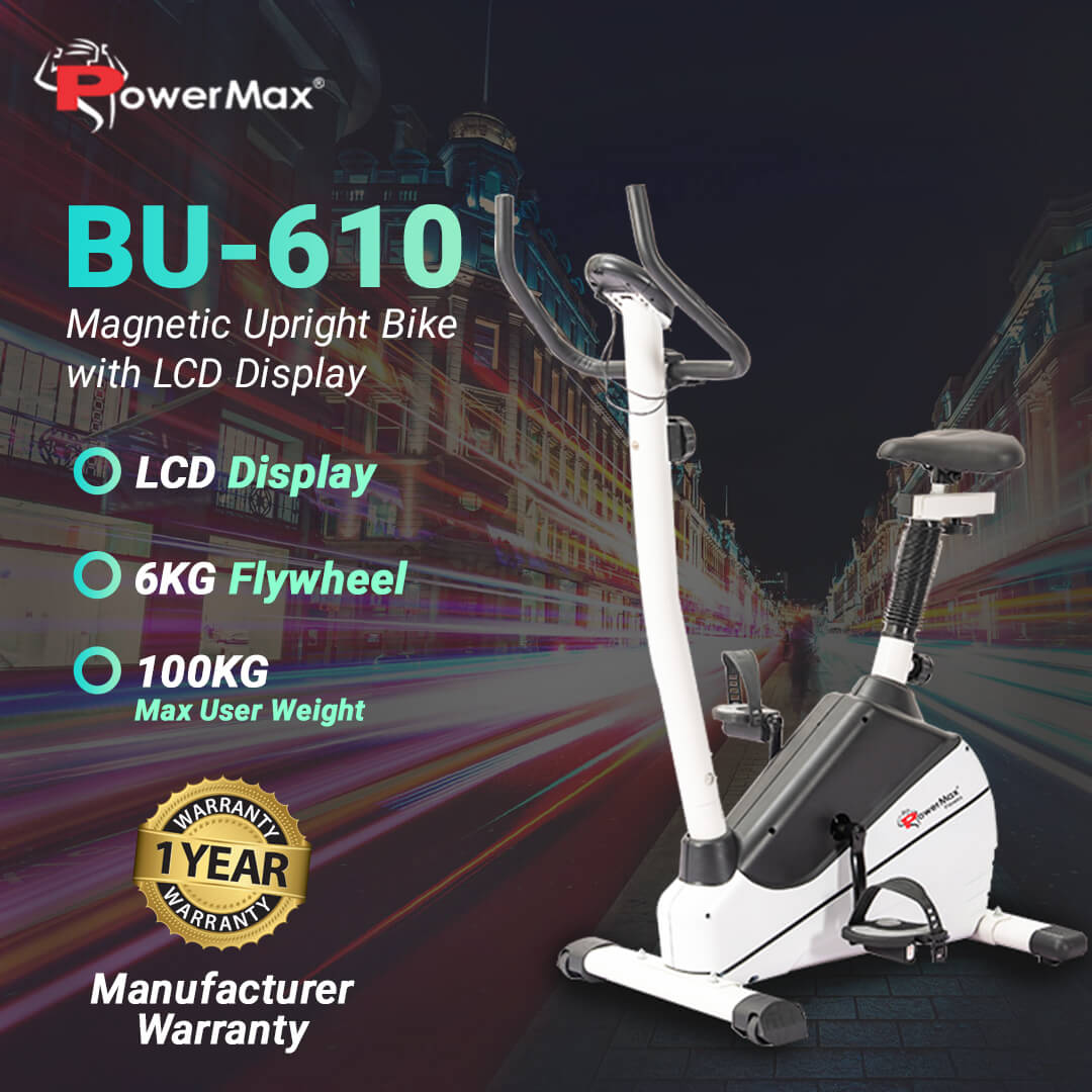 BU-610 Magnetic Upright Bike with LCD Display